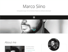 Tablet Screenshot of marcosiino.it